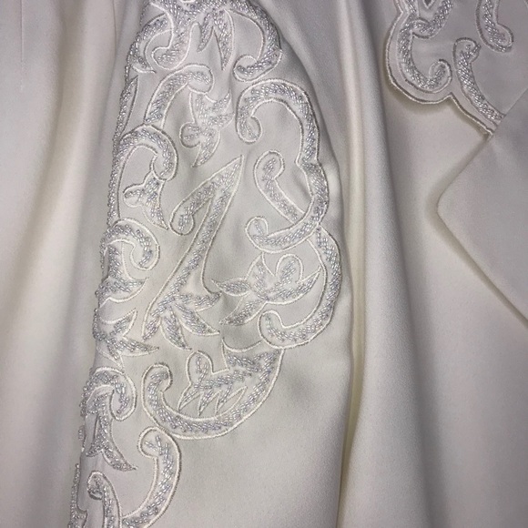 2pc Skirt Set with boarding on jacket and skirt - Picture 1 of 6